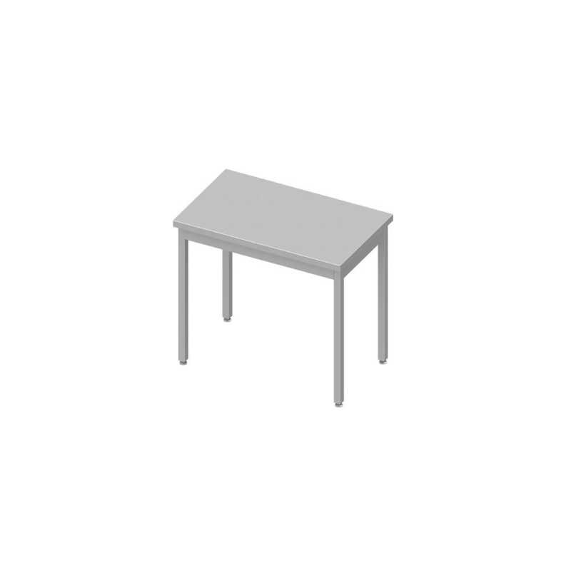 Table inox dessous libre sans dosseret table dessous vide pro
matériel pro occasion déstockage 
table inox