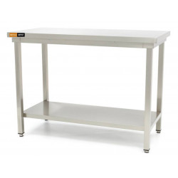 Table inox + étagère L1800xP600