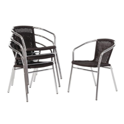 chaises bistrot rotin pro pour brasserie restaurant bar
