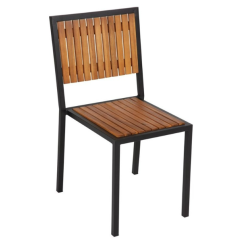 Chaise bois pro style industriel pour restaurant