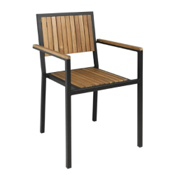 Chaise bois pro style industriel pour restaurant