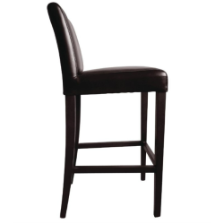 tabouret chaise haute cuir avec dossier pro restaurant bar brasserie