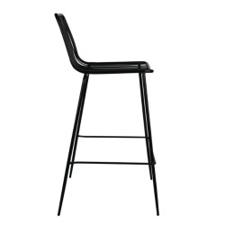 chaise haute acier noir pour mange debout bar table haute restaurant café bar brasserie