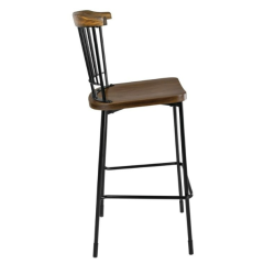 chaise haute rustique pour mange debout bar table haute restaurant café bar brasserie