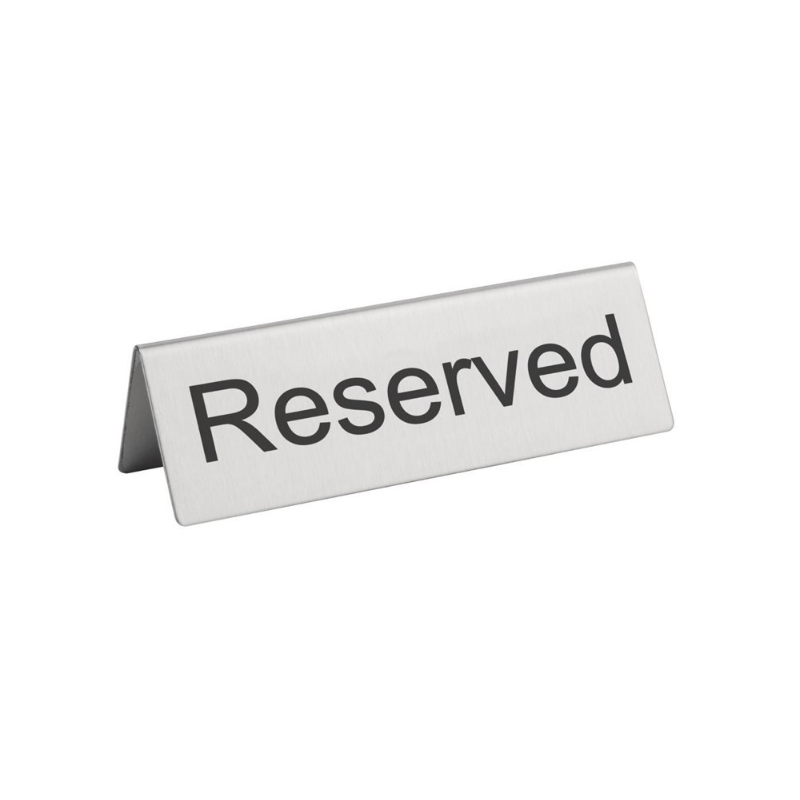 Lot chevalet inox Réservation pro pour réservation table restaurant bar brasserie