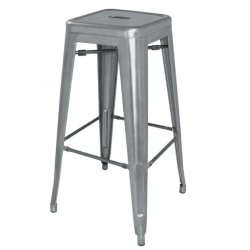 chaise de bar professionnelle industriel couleur grise pour restaurateur