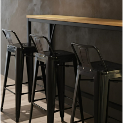 fauteuil haut professionnel pour mange debout restaurateur café salon de thé