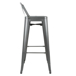 tabouret chaise haute grises pro restaurant bar brasserie