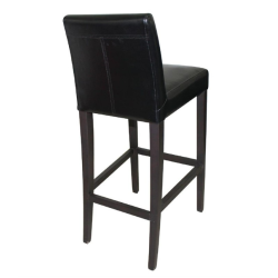 tabouret chaise haute cuir avec dossier pro restaurant bar brasserie