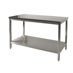 OCCASION Table inox L 1600 x P 700 x H 850/900 mm