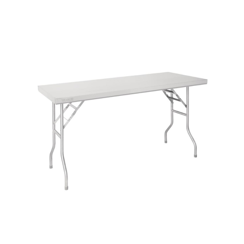 Table en acier inoxydable pliable professionnelle matériel inox occasion