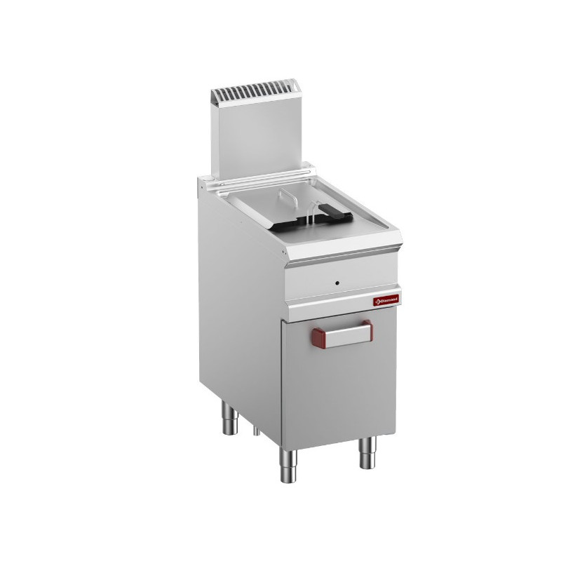 Friteuse GAZ 1 x 14 Litres sur placard
matériel pro occasion déstockage friteuse gaz