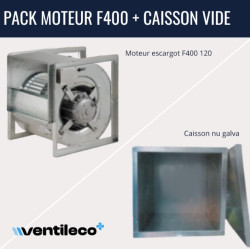 Pack caisson 9/9 désenfumage 3600m3/h 230 V +...