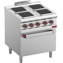 Fourneau 4 Feux Carrés + Four Electrique
matériel pro occasion déstockage fourneau 4 feux