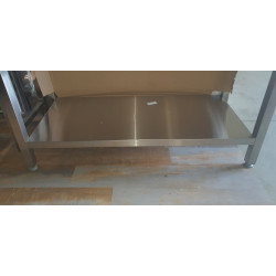 Plan inox crédence étagère