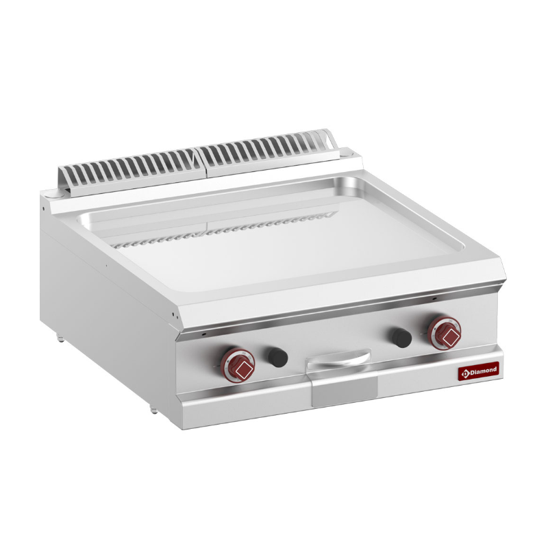 Plancha lisse chrome Electrique 700 à poser grande cuisine pro
matériel pro occasion déstockage plancha lisse chrome