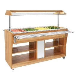 Buffet professionnel chauffant maintien au chaud 230V