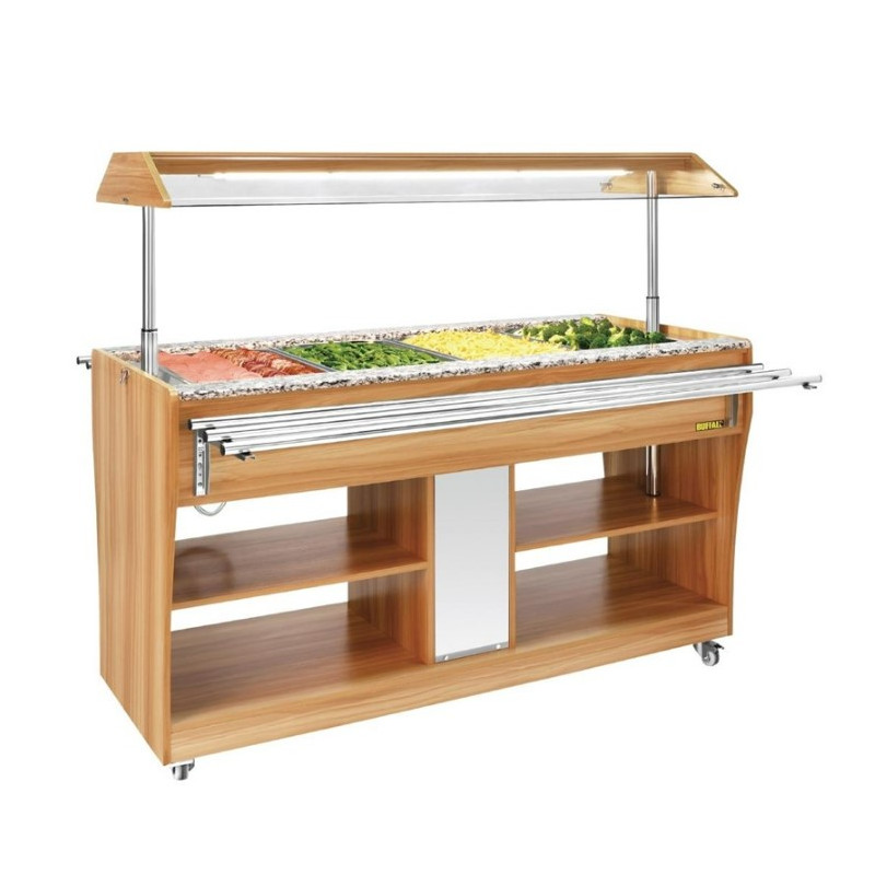 Buffet professionnel chauffant maintien au chaud 230V